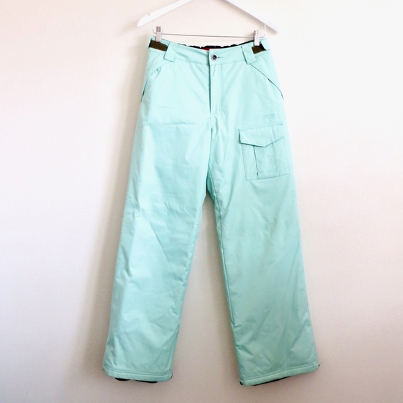 NEW! ORAGE Insulated Ski Snowboard Winter Pants Mint Green Girls' Kids SZ 16 XXL - Picture 1 of 7